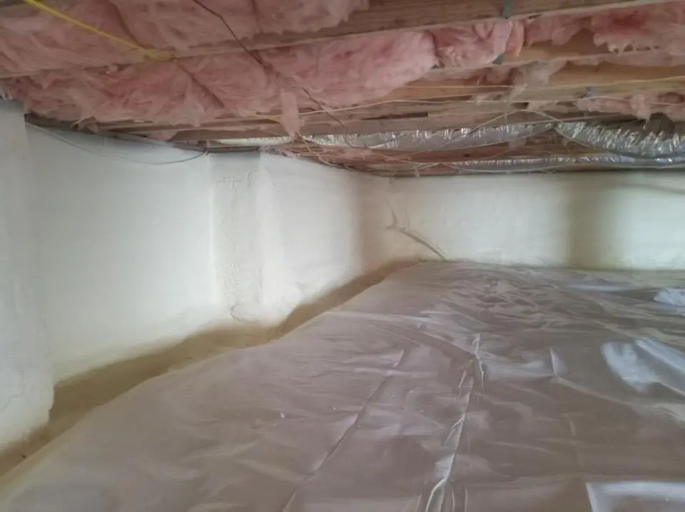 Crawl space encapsulation with closed-cell spray foam for Spray Foam Roofing Repair in Newberg
